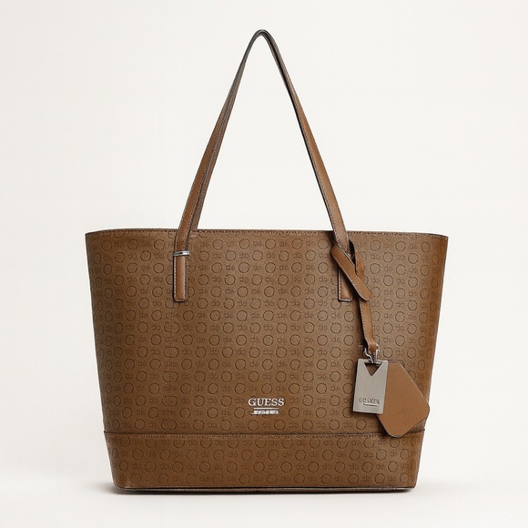 Guess Women’s Large Brown Tote Handbag – Stylish & Spacious Everyday Bag. - Picture 2 of 4